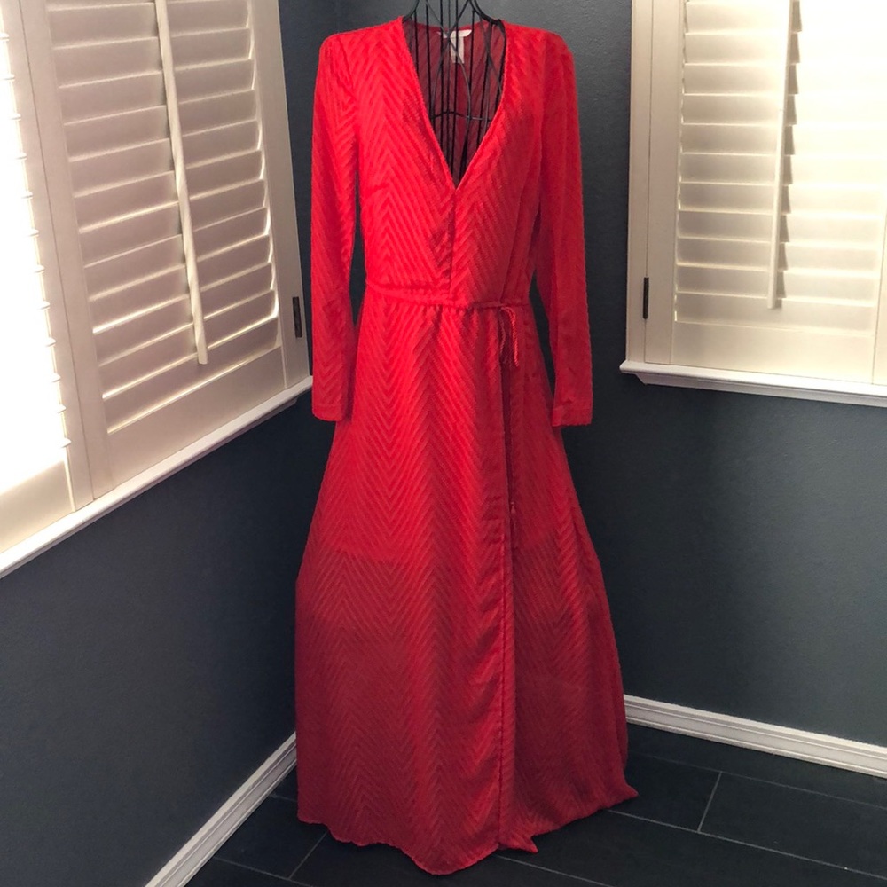 Vibrant Red Maxi Dress by H&M